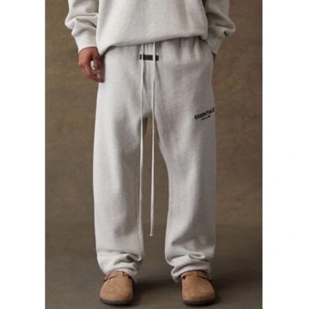 Fear of God Essentials Sweatpants Light Oatmeal Medium New With Tags